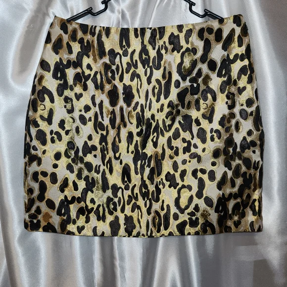 Nine West Set | Women's Leopard Print Blazer | Leopard Print Mini Skirt | Size M - Picture 3 of 5